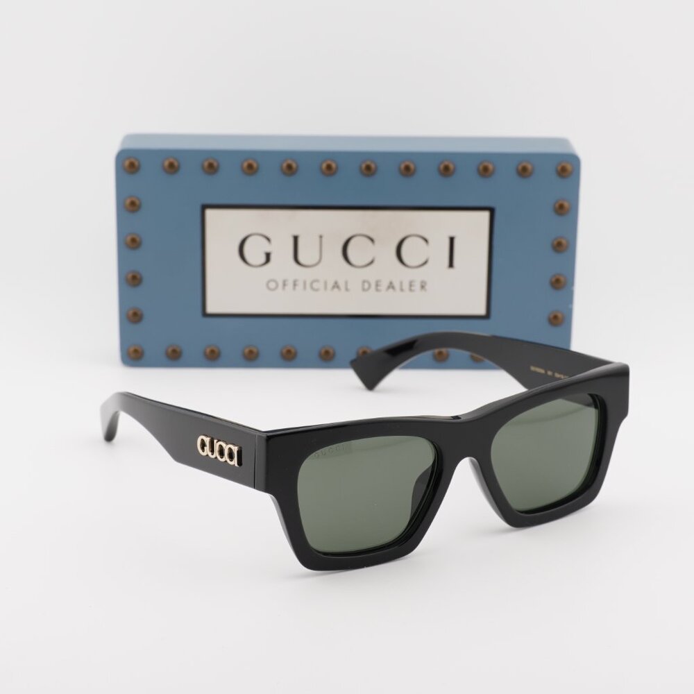 Gucci GG1835SA 001 Square Sunglasses - Black/Grey - Picture 7 of 11